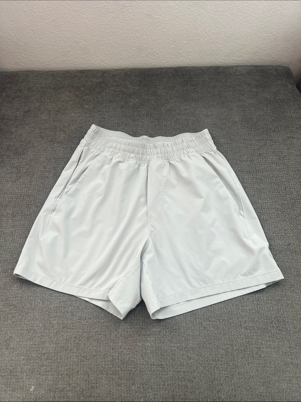 lululemon athletica Men's Light Gray Athletic Shorts